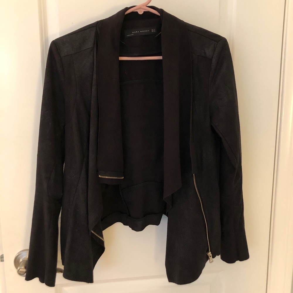 Zara Faux Suede Stylish Jacket